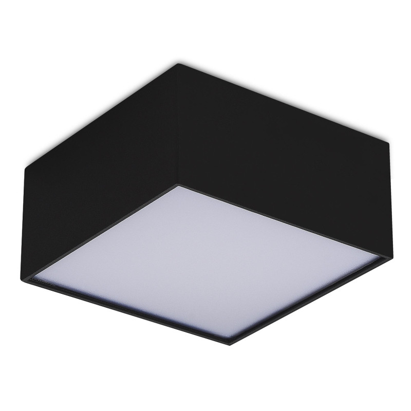 Светильник потолочный 12*12*5,5 см, 1*LED*12W 3000K ST LUCE ST608.432.12 черный