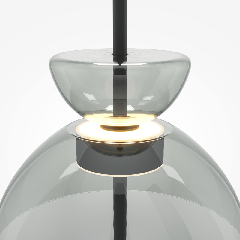 Подвесной светильник  25*57,8 см, LED 12W, 3000К, Черный Maytoni Bangkok MOD185PL-L11B3K2