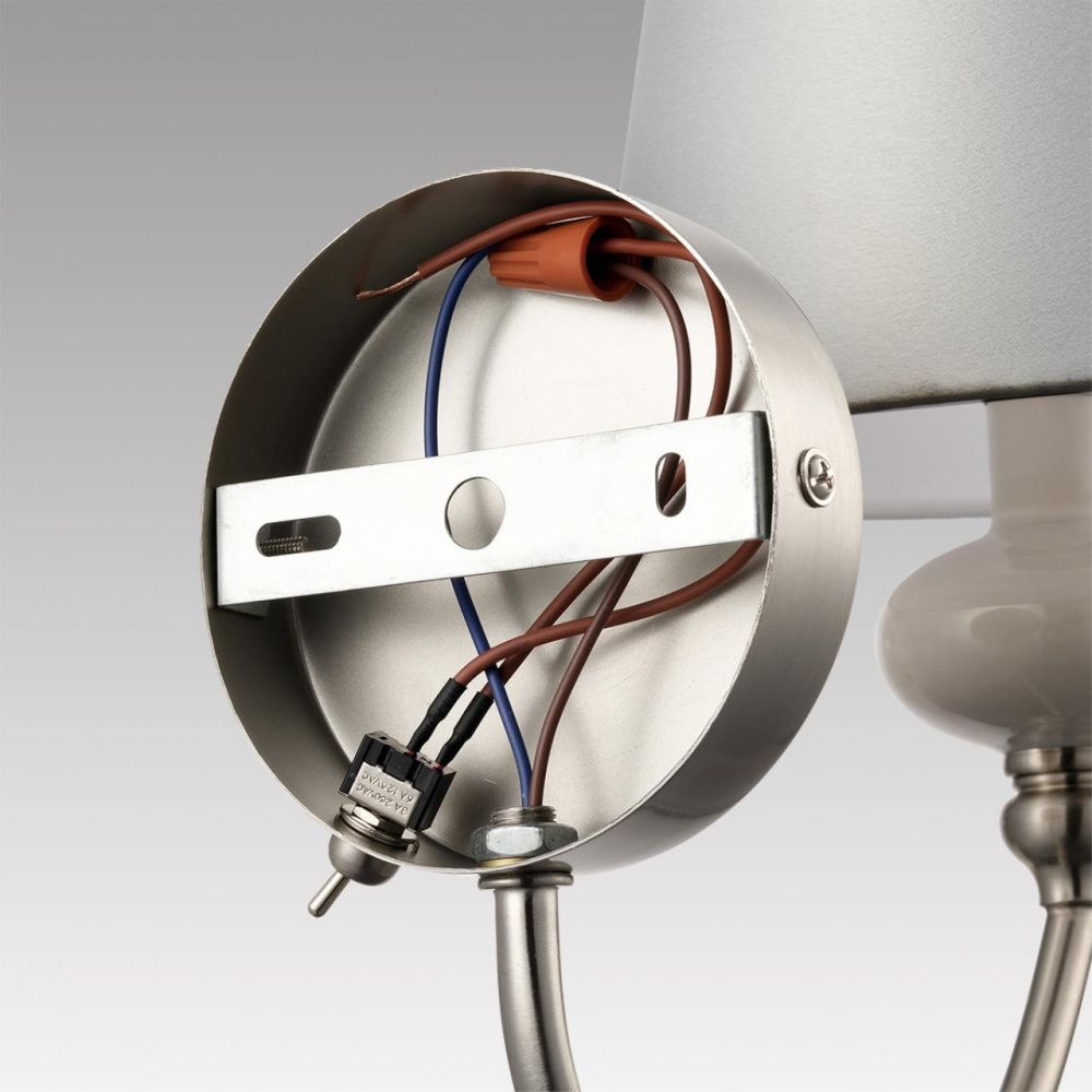 Бра *16*29-29 см, 1*E14*40W, Lumion Kentuki LUM8283/1W, стальной; серебристый
