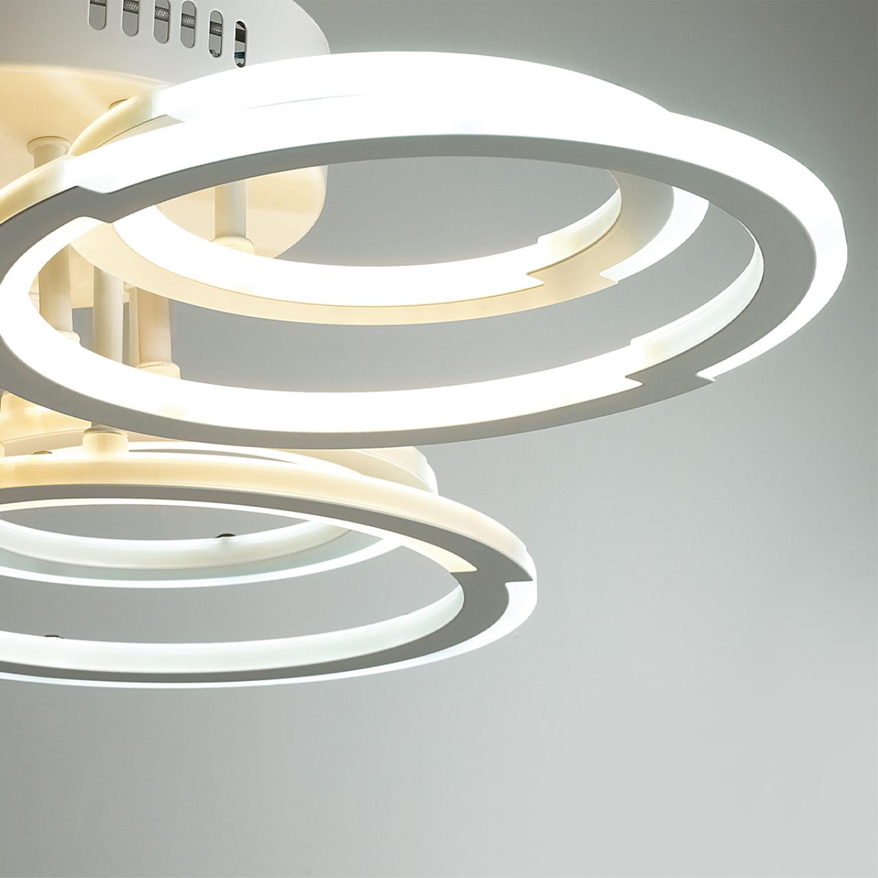 Потолочный светильник 58*12 см, 1 LED 80W 3000-4000-6000K Lumion Osaka 8028/80CL белый