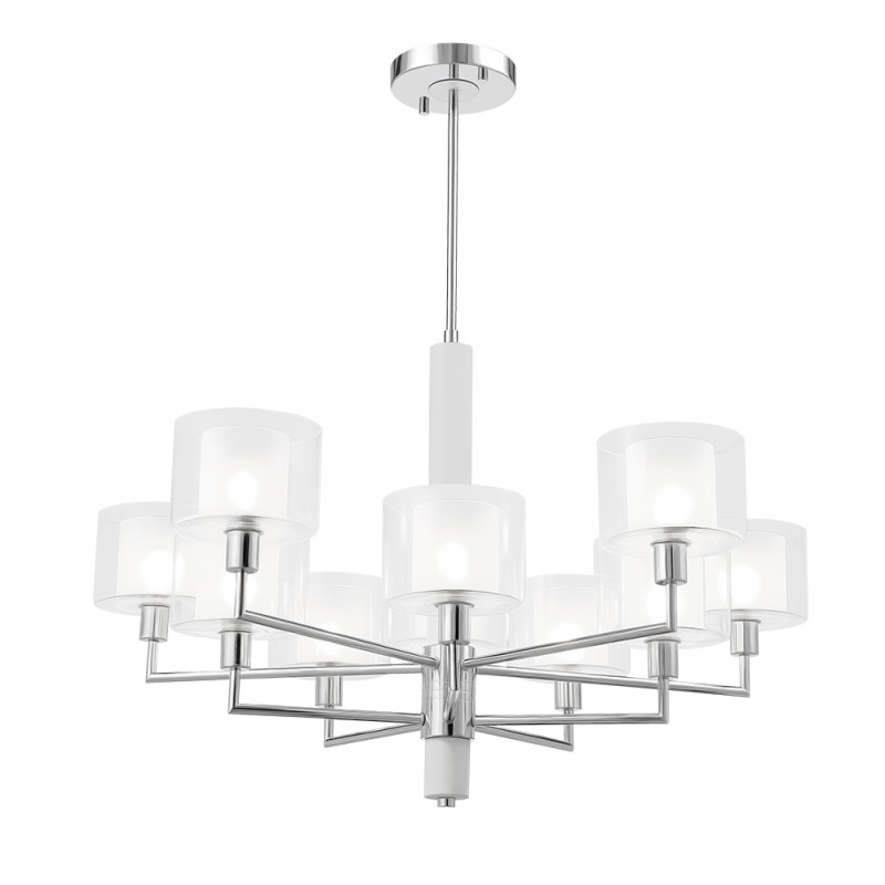 Люстра 89 см Crystal Lux MAESTRO SP-PL5+5 CHROME Хром/черный