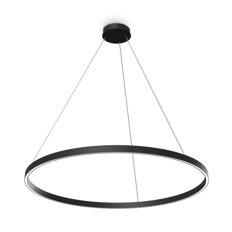 Подвесной светильник 100*127,5 см, LED, 60W, 3000К-4000К, Maytoni Rim MOD058PL-L54BK черный