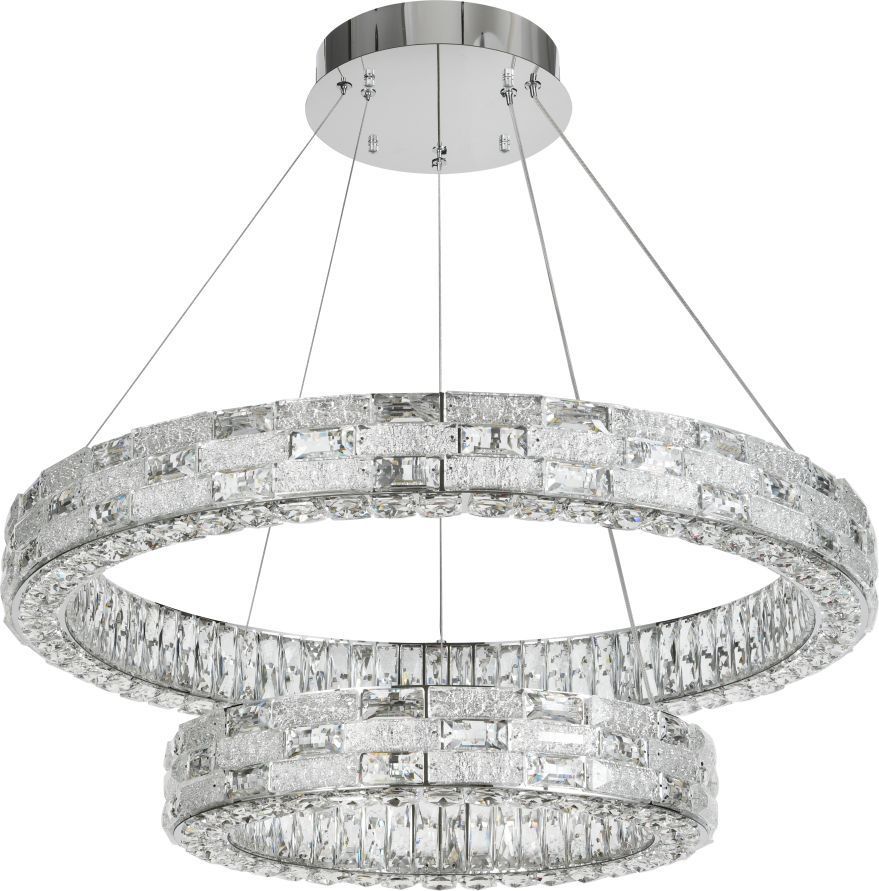 Подвесная люстра 80 см, 120W, 2800-6500K, Stilfort Gabbana 4014/09/02P, хром