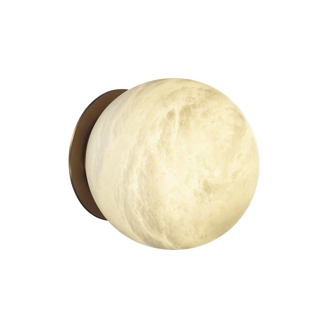 Бра 9,7*10 см, 1 LED*8W, 3000 К, Odeon Light Marbella, латунь 6684/5CL
