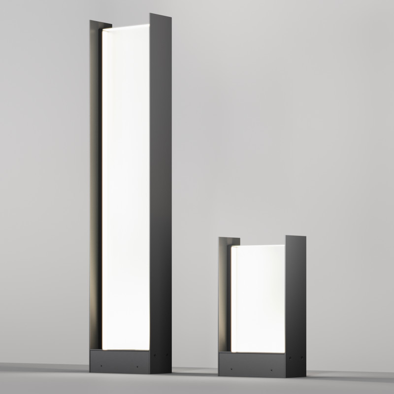 Садово-парковый светильник 17,5*8*30 см, LED, 20W, 3000К, Maytoni Reso O445FL-L20GF3K серый