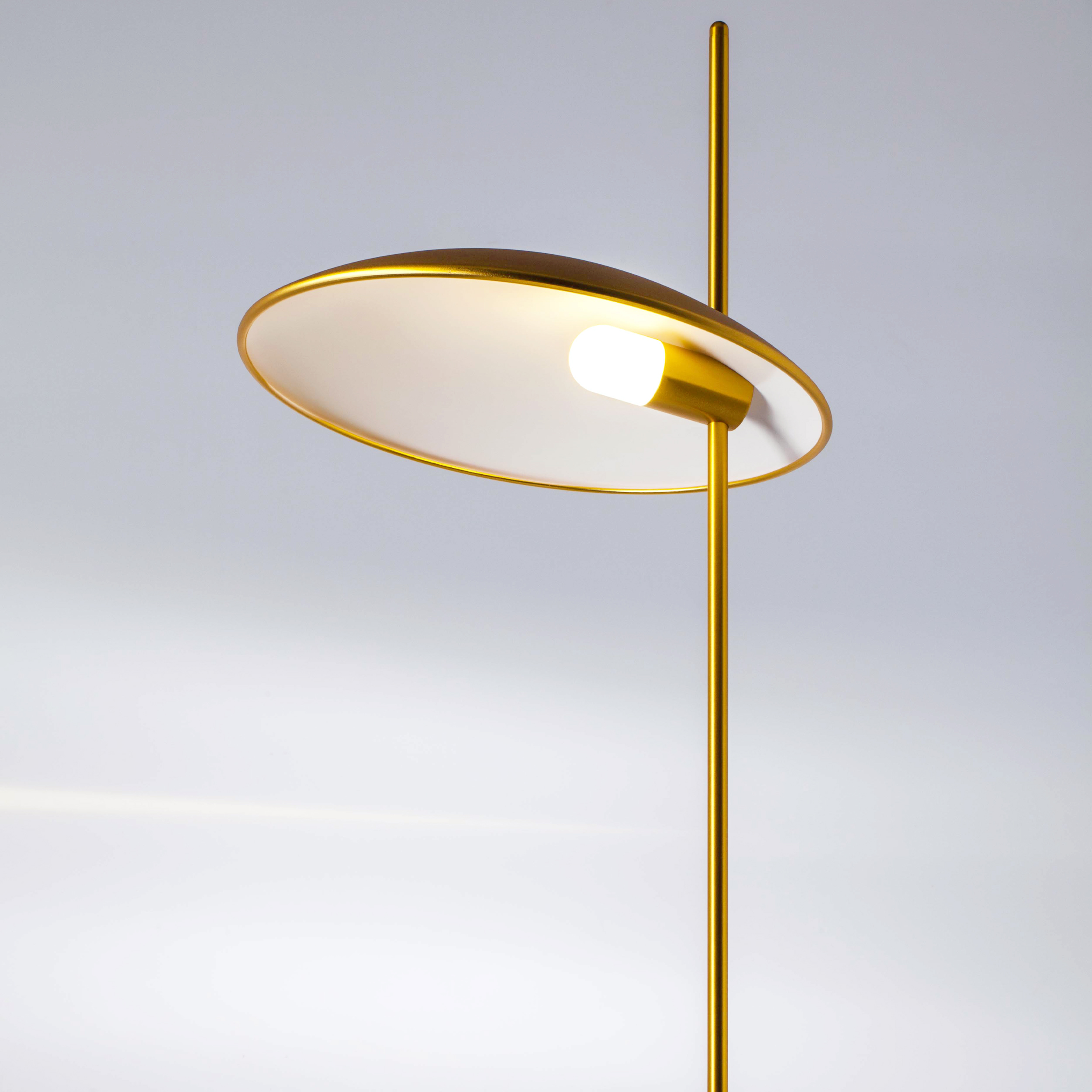 Торшер 35*140 см, 5W, 3000K, Lightstar Marmara 801713, Золото; Белый