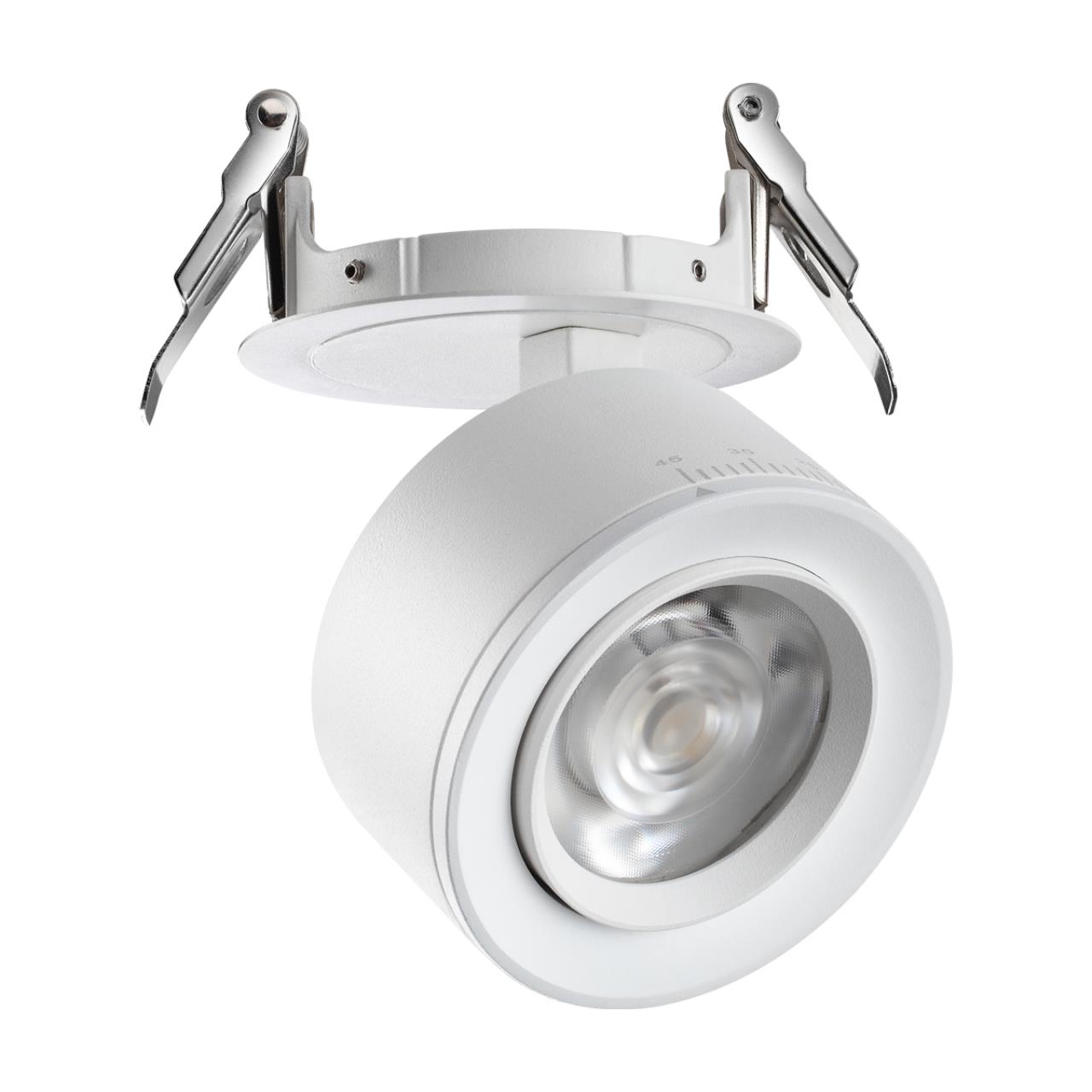 Светодиодный светильник 8 см, 18W, 4000K, Novotech Spot Eddy 358945, белый