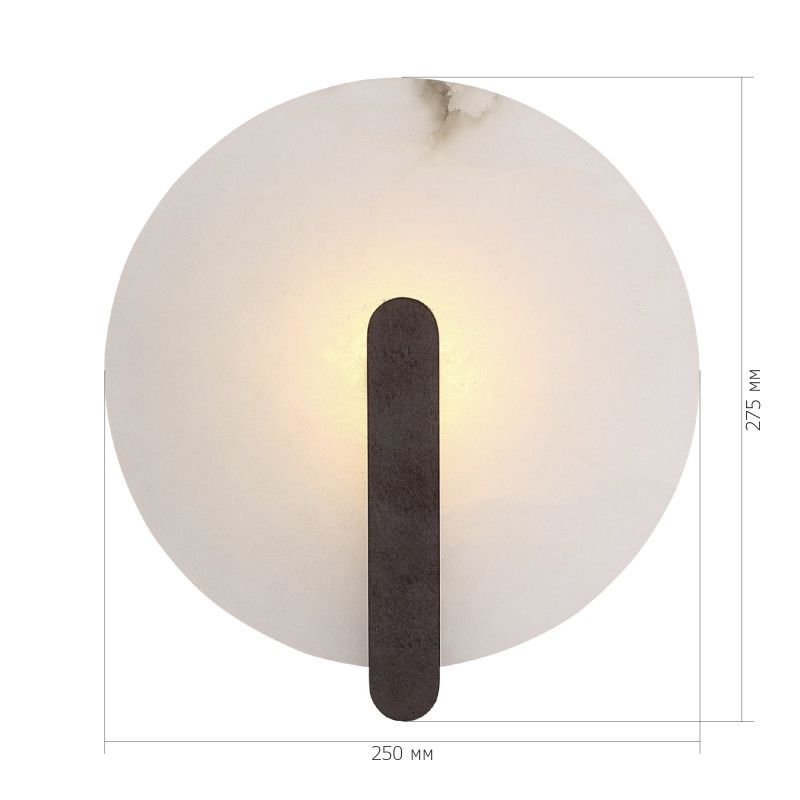 Бра 10,5*25*27,5 см, 1*LED*5W, 3000K, ST-Luce Montre SL1195.701.01, серый