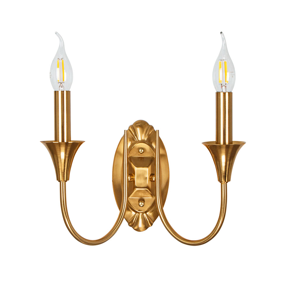 Бра 24*19*32 см, 2*E14, 40W, Arte Lamp Collinetta A4094AP-2PB, Полированная Медь