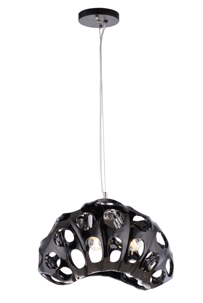Люстра L380 x W240 x H260(750), мм, 2*40W (80W), BLACK (Черный) Sfera Sveta 8005/2 BLACK