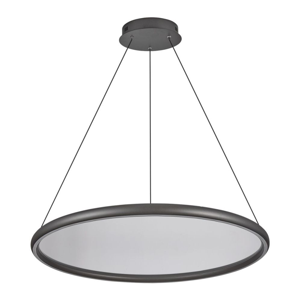 Подвесной светильник 80 см, 72W, 3000-5700K, Lussole Custer LSP-7423, серый