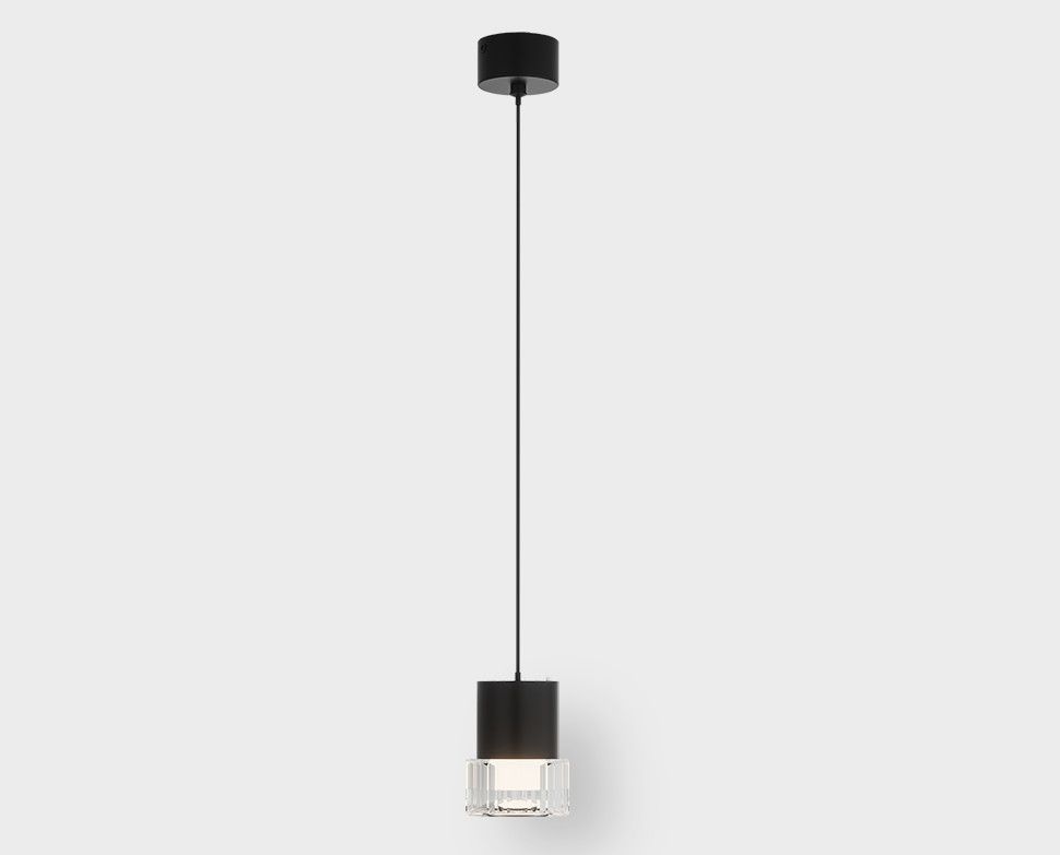 Подвесной светильник 8 см, 5W, 3000K, Italline IT014-0203 black, черный