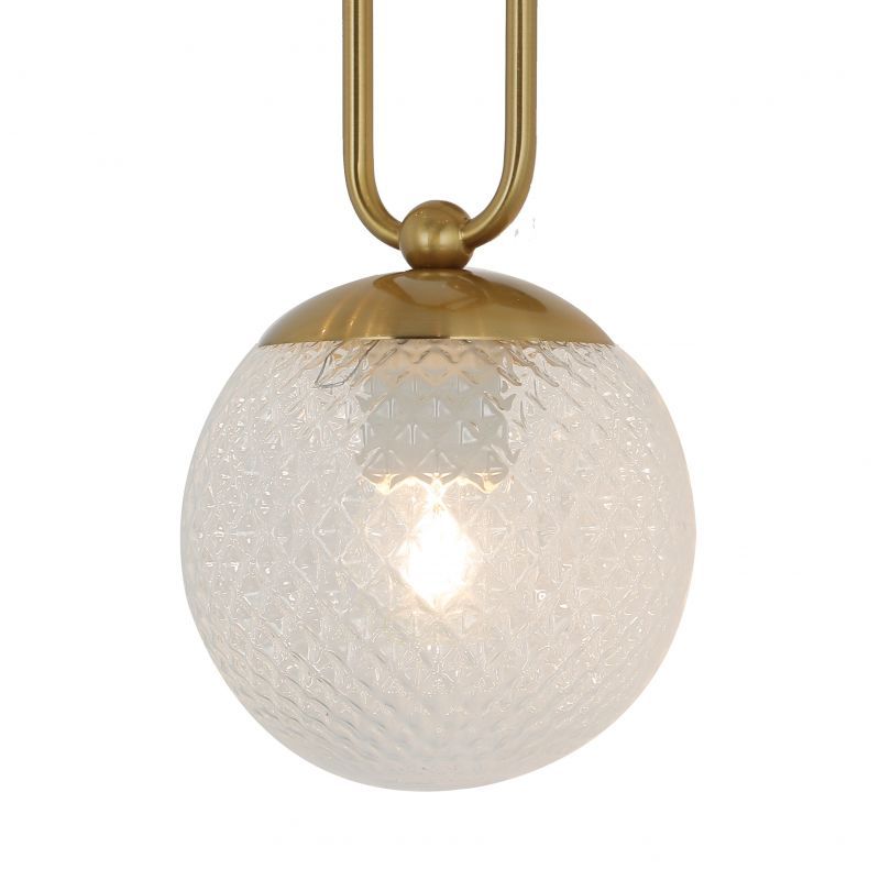 Бра F-Promo Showy 2978-1W, D170*W130*H290, латуни, плафон из выдувного прозрачного стекла