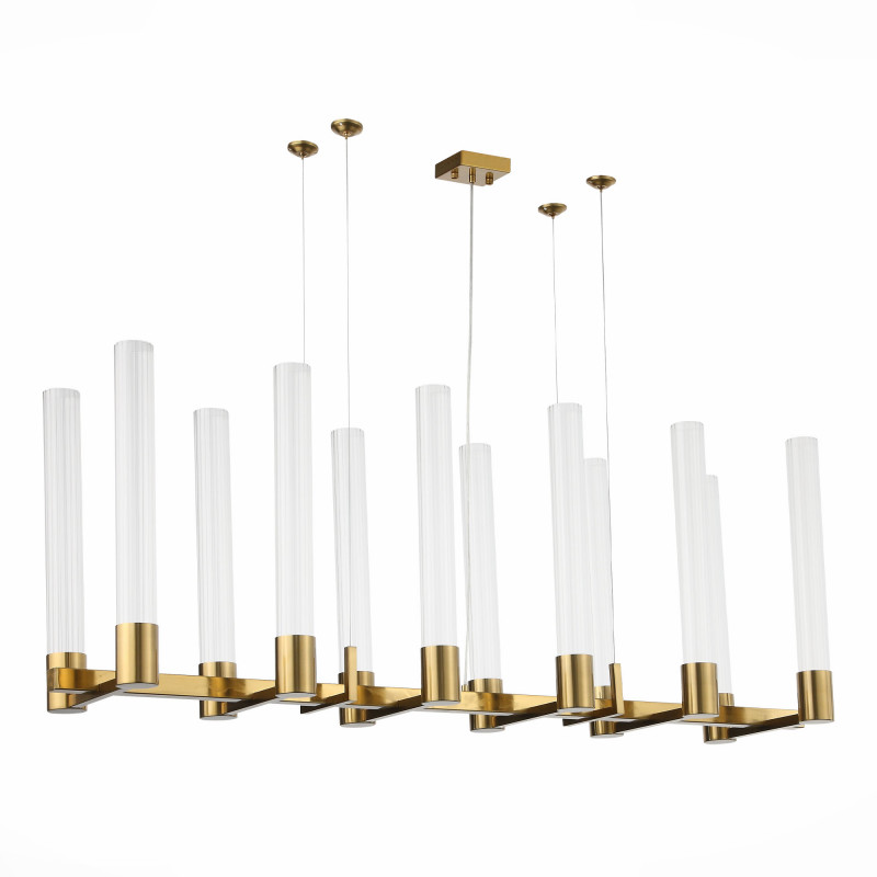 Люстра подвесная 150*34 см, 60W, 4000K ST LUCE TERNI SL1229.303.12 Латунь