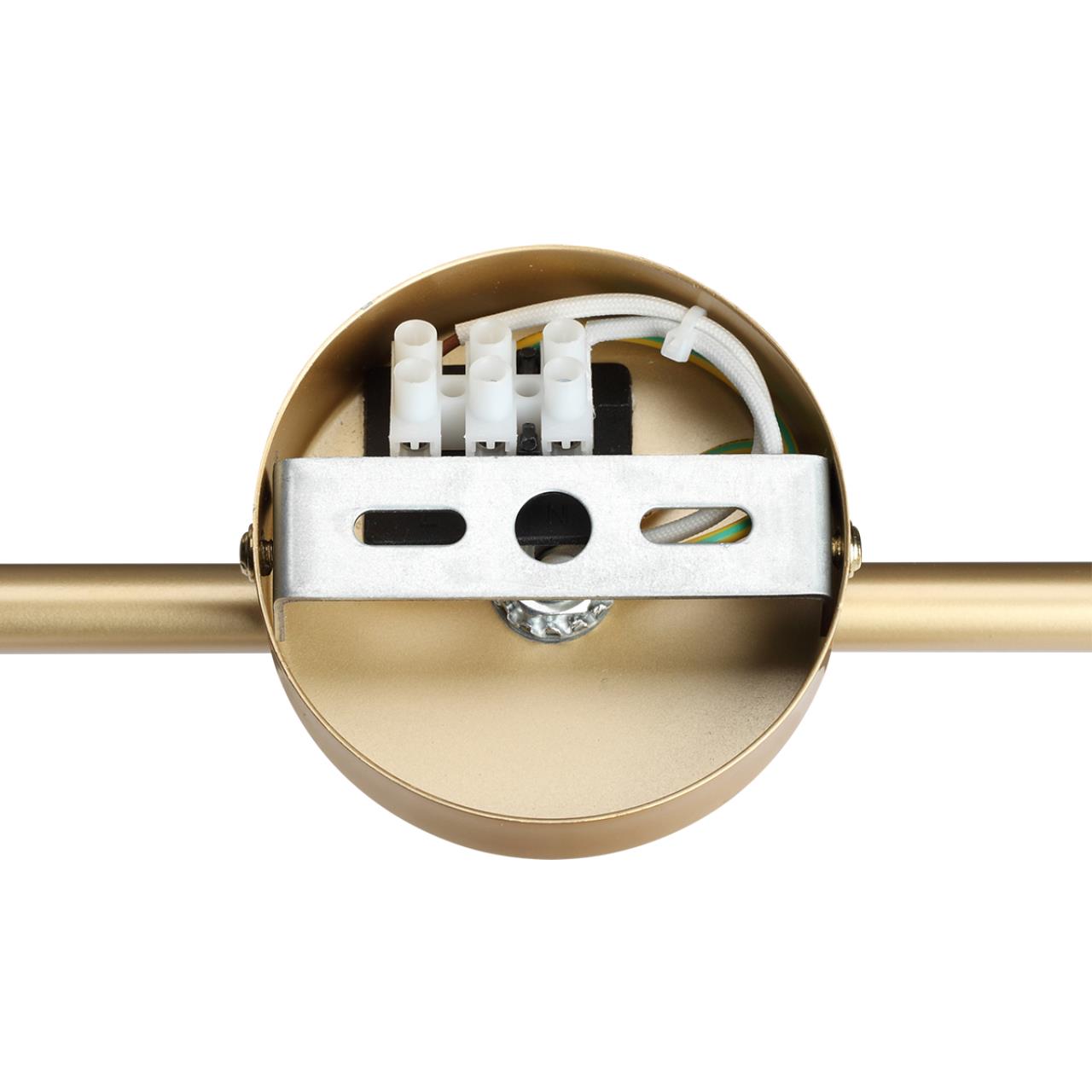 Бра 17,5*40 см, 2*G9 Lumion TORONTO 6560/2W золотой, прозрачный