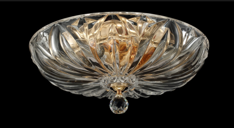 Светильник потолочный 40 см, Crystal Lux DENIS D400 GOLD Золотой