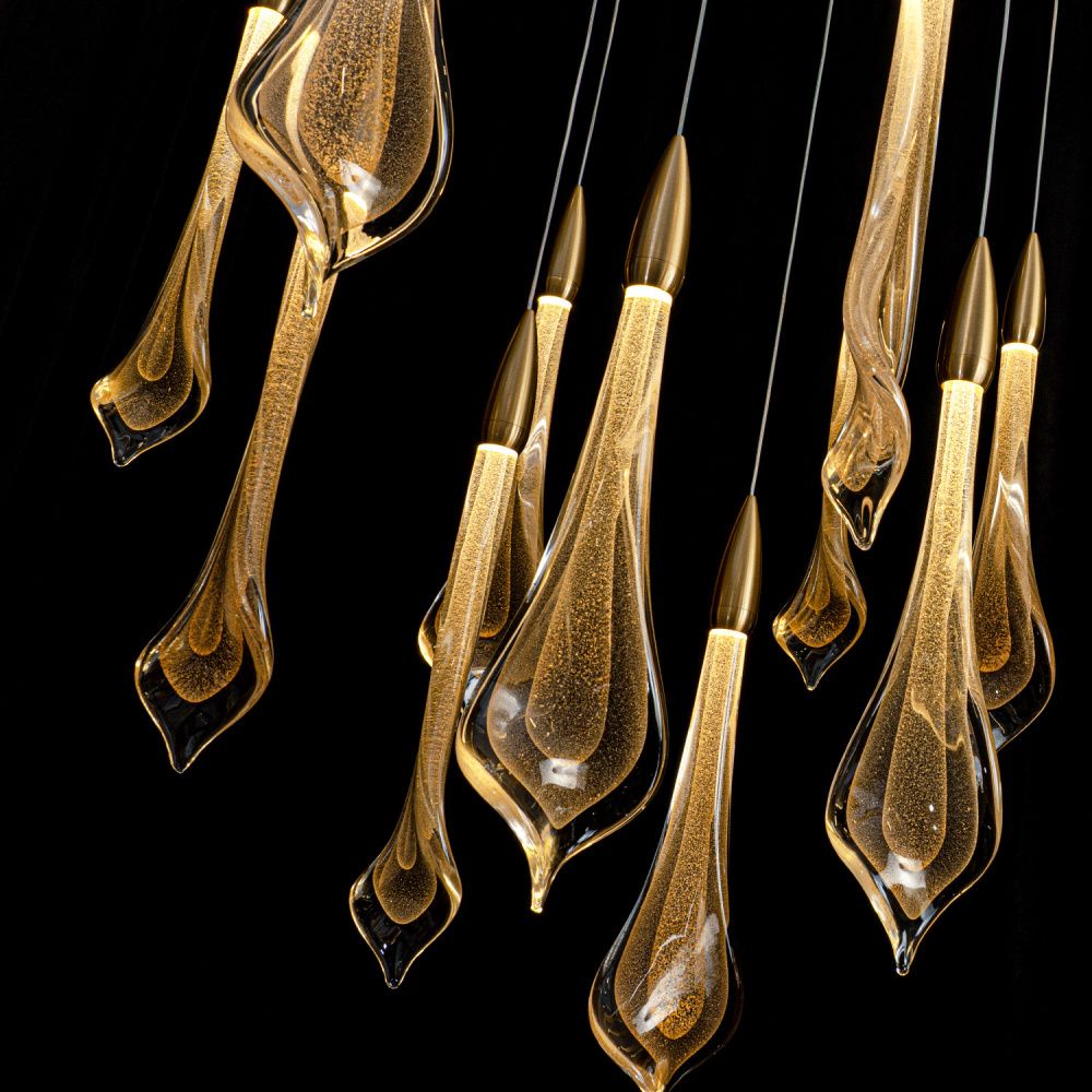 Светильник 120*120*150 см, LED*77W, 4000K, Modelux  ML.89181.18 BS, Латунь