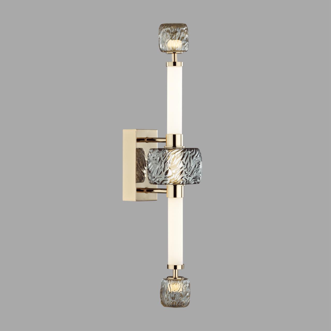 Бра 19,5*13*66,5 см, 1 LED*28W, 3000 К, Odeon Light Kliff, античная бронза 5426/28WL