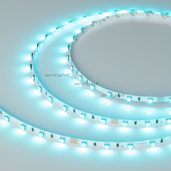 Лента MINI-F60-5mm 24V RGB (6 W/m, IP20, 3535, 5m) (Arlight, узкая) 025706(2). Цена указана за 5 метров. Продается кратно 5 метрам.
