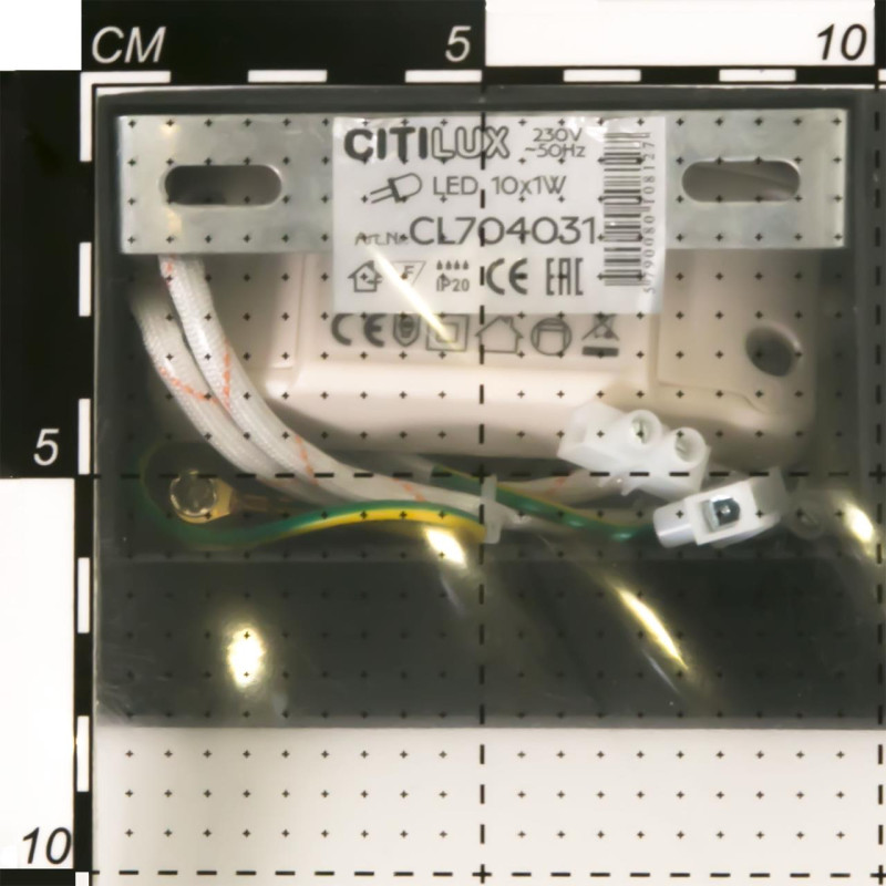 Бра 10W, 4000K Citilux Декарт CL704031N черный