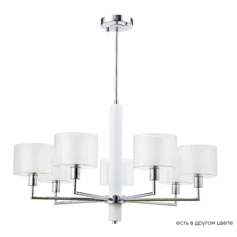 Люстра 79 см Crystal Lux MAESTRO SP-PL7 CHROME Хром/черный