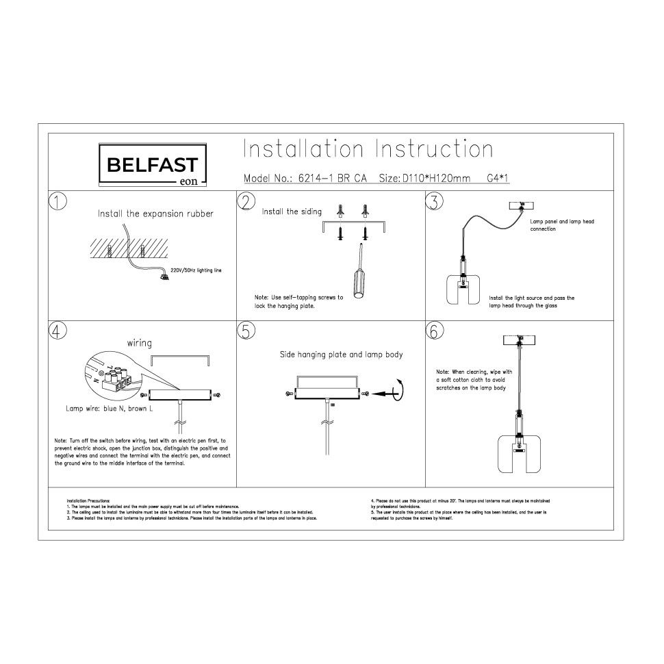 Подвесной светильник 11-120 см, 1*G4*40W, Belfast Pansy 6214-1 BR CA, Латунь