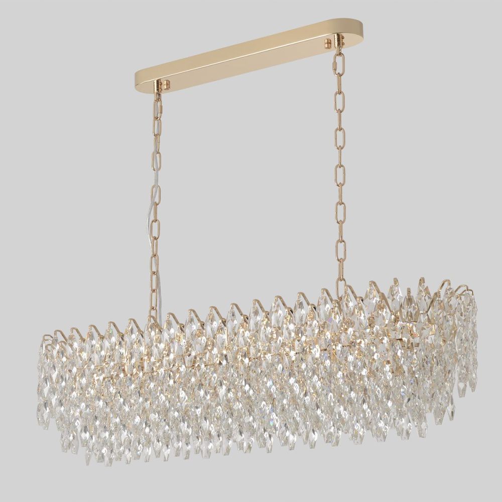 Подвесная люстра 100 см, Crystal Lux HEDONIST SP17, золото