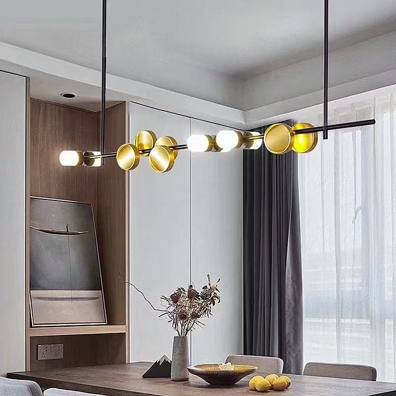 Светильник подвесной 120*62-62 см, 12*LED*20W, 3000-6000K, Lightera Ontario LE115L-12B, Черный