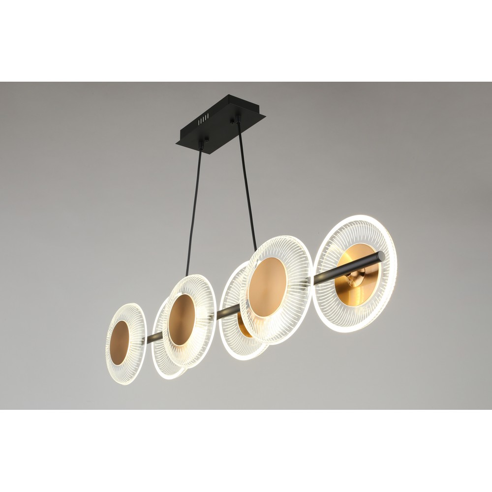 Светильник 100 см, 20W, 4000K, Omnilux Crocetta OML-59703-06, черный-бронза