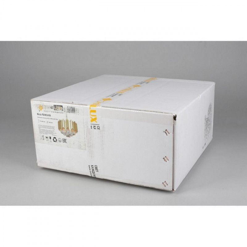 Каскадная люстра 50*30-70 см, 6*E14, 40W, Omnilux Omnilux 720 OML-72003-06, золотой