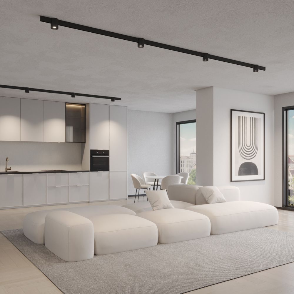 Светильник 8 см, 10W, 3000-6000K, 38°, Novotech 359517, черный