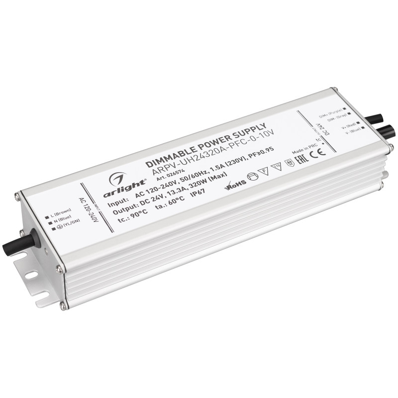 Блок питания для светодиодной ленты Arlight 026574 22,5*6,75*3,85 см.