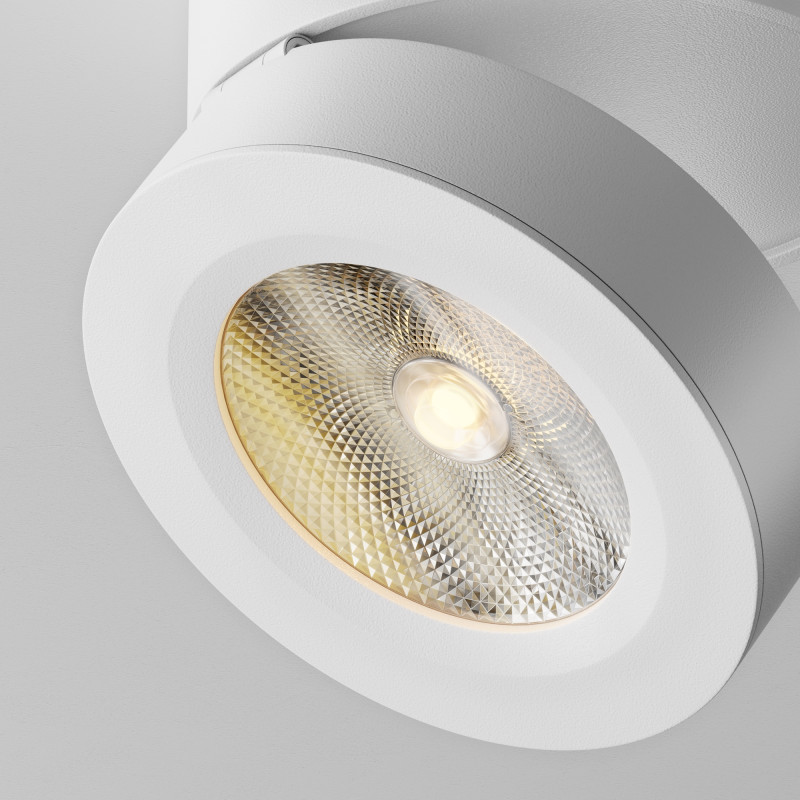 Накладной светильник 10*10*5,5 см, LED, 12W, 3000К, Maytoni Technical MAGIC C022CL-12W3K-W-1 белый