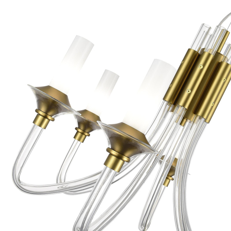 Люстра подвесная 65*49/150 см, 6*E14 ST LUCE Vetrano SL1241.203.06 золотистый