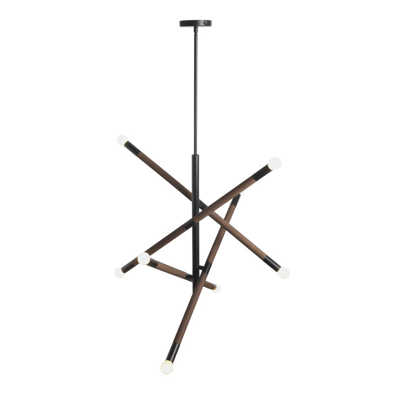 Светильник подвесной CORK 8*E14 ST LUCE SL6226.403.08 черный, коричневый