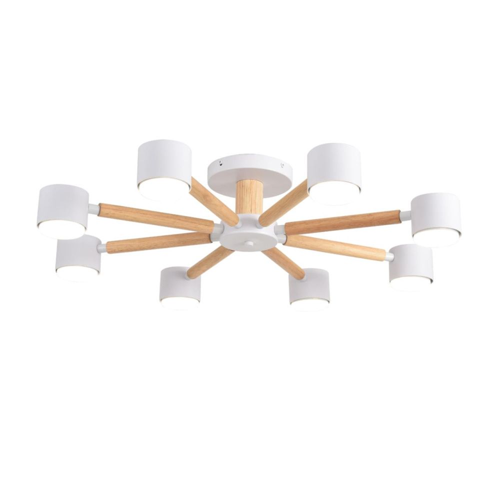 Люстра 72*15-15 см, 8*GX53 LED*7W, Lumion Vudi LUM8306/8C, белый; бежевый