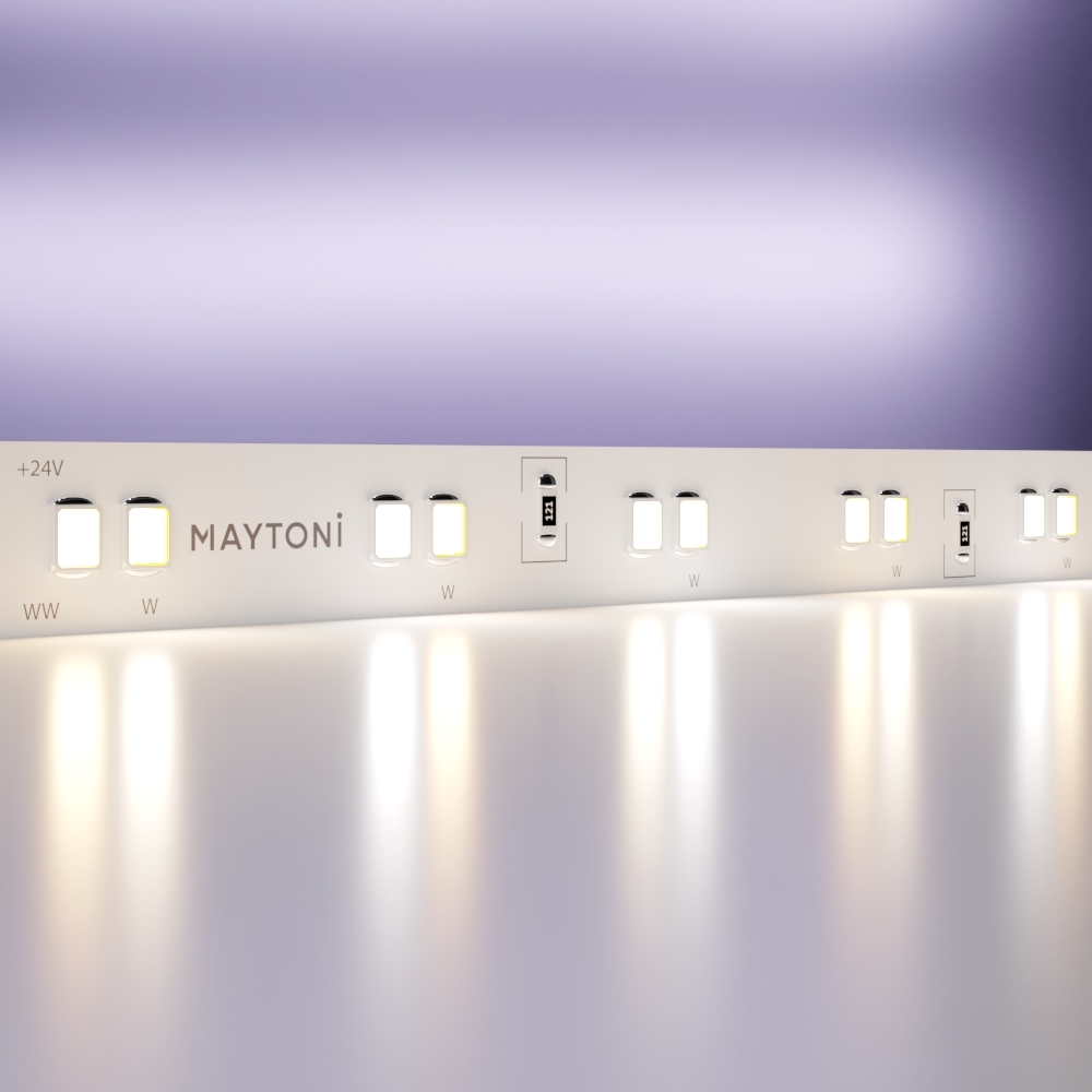 Светодиодная лента 24V 2835 19Вт/м MIX 3000-6000К 5м IP20 Maytoni  20041, цена за метр, катушкой по 5 м