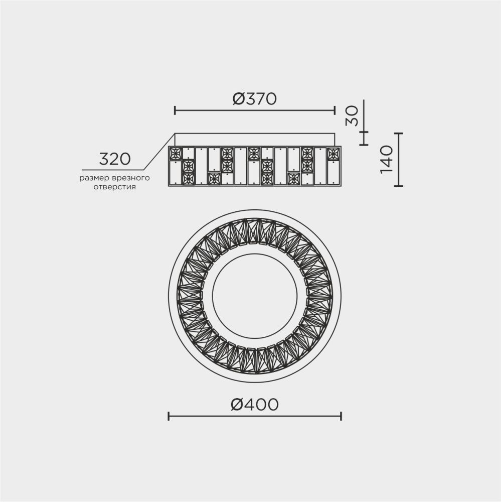 Светильник *39,1*13,1 см, LED*41W, 3000-6000K, Modelux  ML.2400.400 GD, Золото