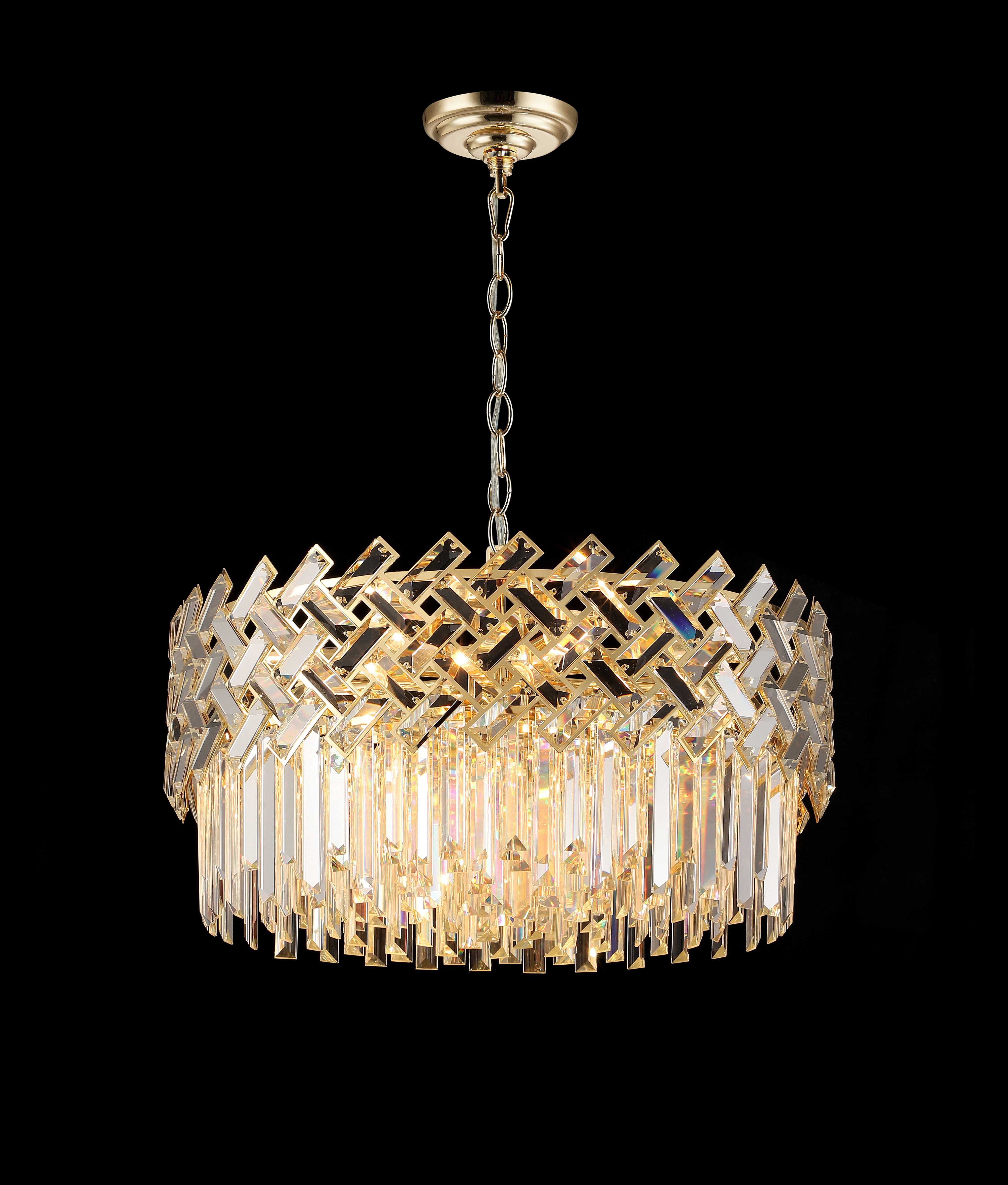 Люстра  600*300, 12*E14, 40W NewRgy Cristallo G99-D600 H-GOLD, H-GOLD