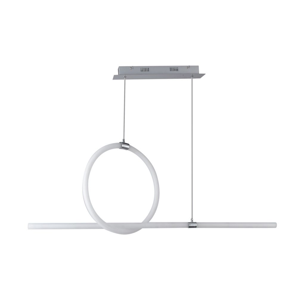 Подвес 105,4*37,5*150 см, 2*LED*34W, 3000K Gerhort G61318/2CR WT, Хром