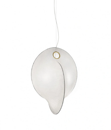 Светильник DZN-45601 БЕЛЫЙ D500*650/H1000/1/LED/./4000K зол. кольцо FLOS by Michael Anastassiad