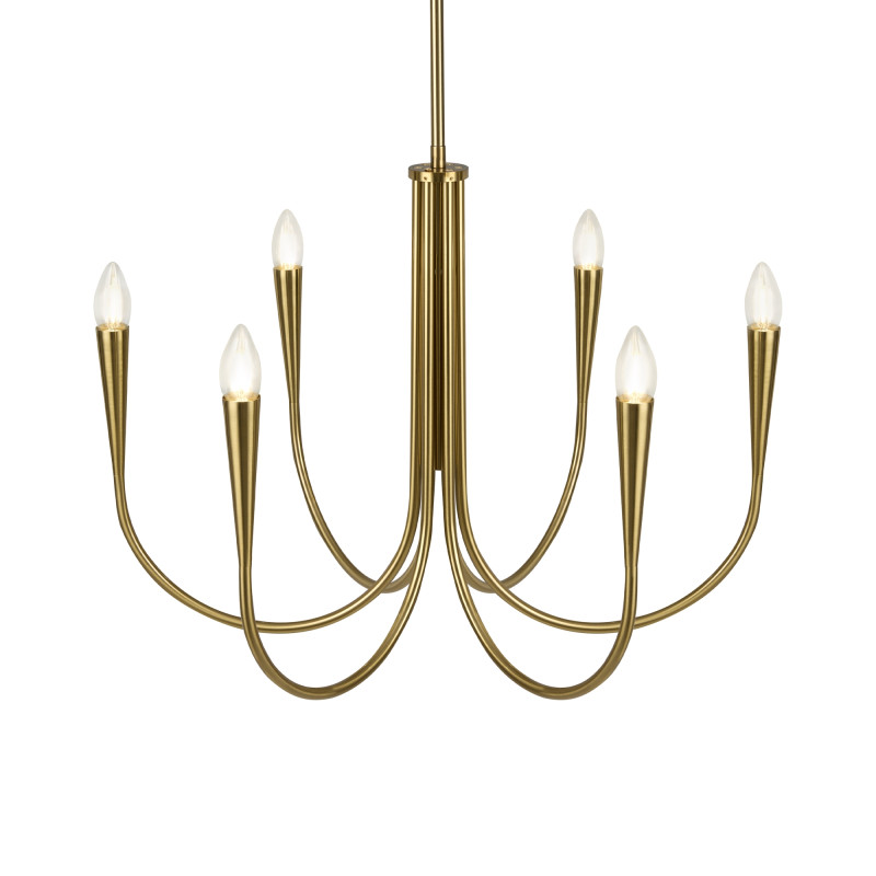 Светильник 63 см, Freya Branches FR5253PL-06BS, латунь