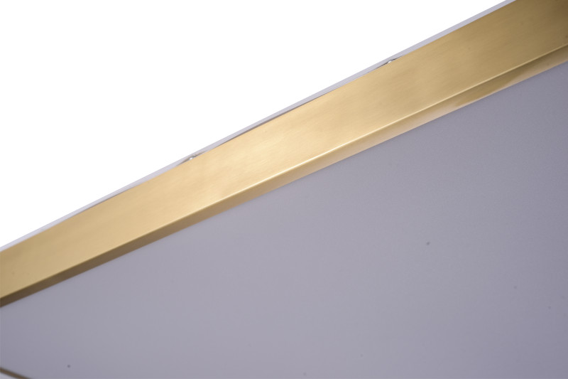 Накладной светильник 60*60*4 см, LED, 96W, 4000K Zortes Monna ZRS.1209.07, латунный