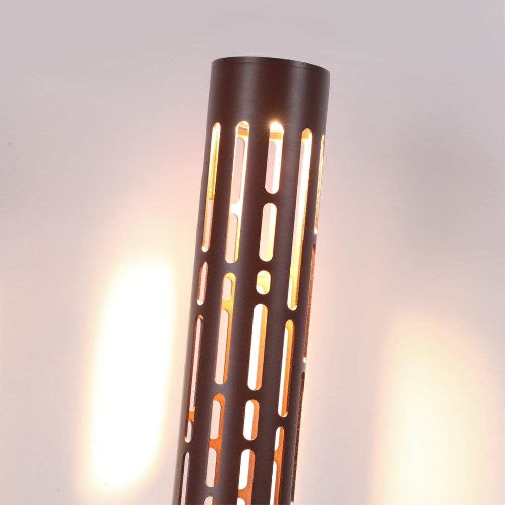 Светильник ландшафтный светодиодный 13,3*9*80- см, *LED*9W, 3000K, Novotech Netz NOV359540, коричневый