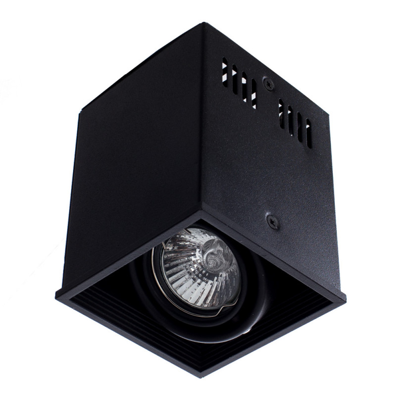 Врезной светильник Arte Lamp Cardani A5942PL-1BK, черный, 10*10*12 см