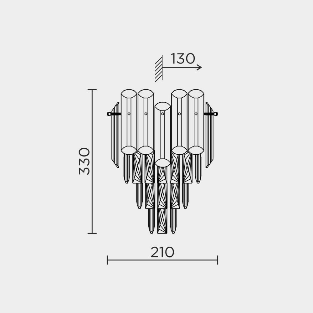 Настенный светильник MODELUX ML.9006.02 GD-SM золото