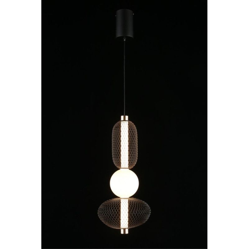 Подвесной светильник 22*70-160 см, 1*LED, 13W, 3000K, Aployt Nikusia APL.658.06.13, черный