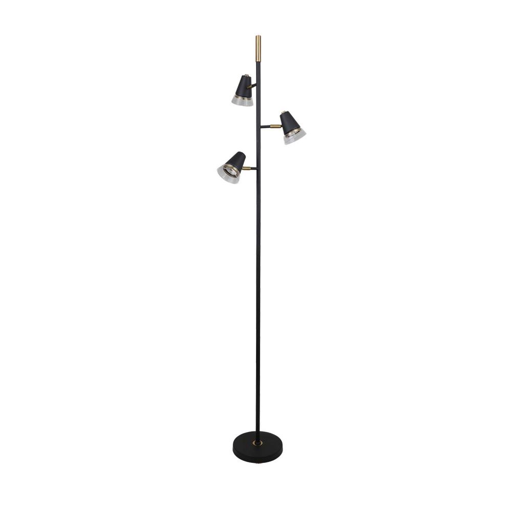 Торшер 38*156 см, 3*GU10, 35W, F-Promo Trandy 4618-3F, черный матовый