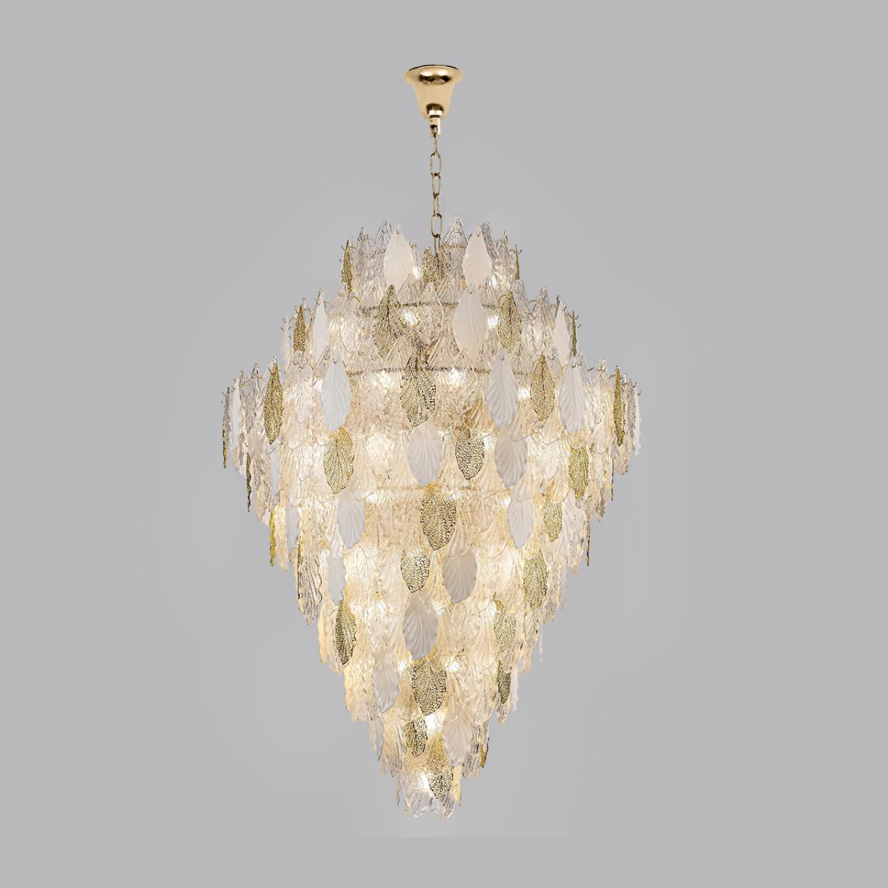 Люстра 125*125*381 см, 86 Е14*25W, Odeon Light Lace, золотой 5052/86