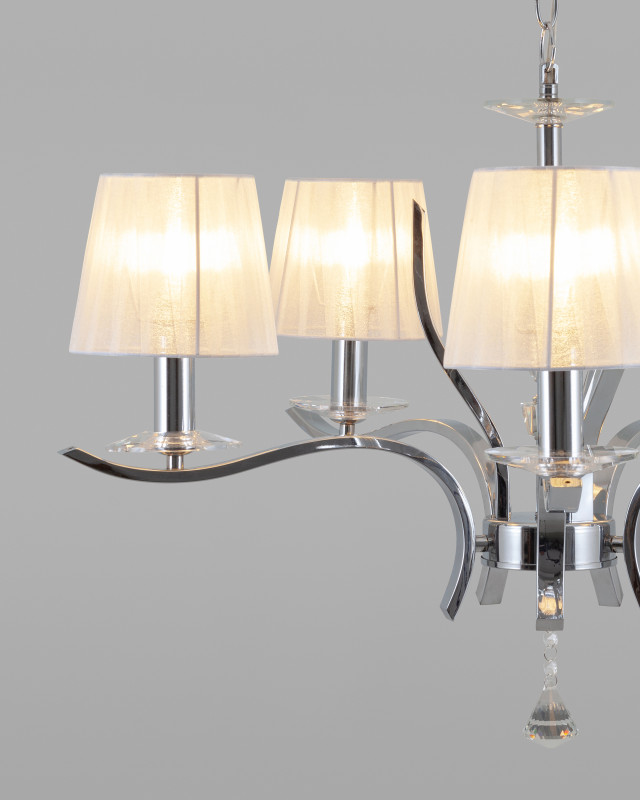 Подвесная люстра 72*56 см, E14 300 W, Moderli Silvestor V2551-5P Хром